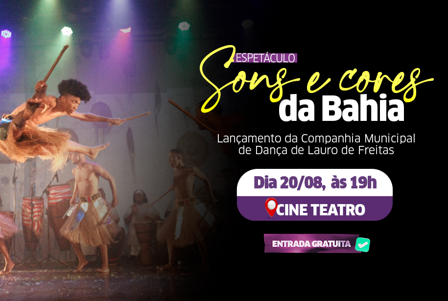 Cia Municipal de Dança de Lauro de Freitas será lançada no próximo sábado (20) com espetáculo gratuito