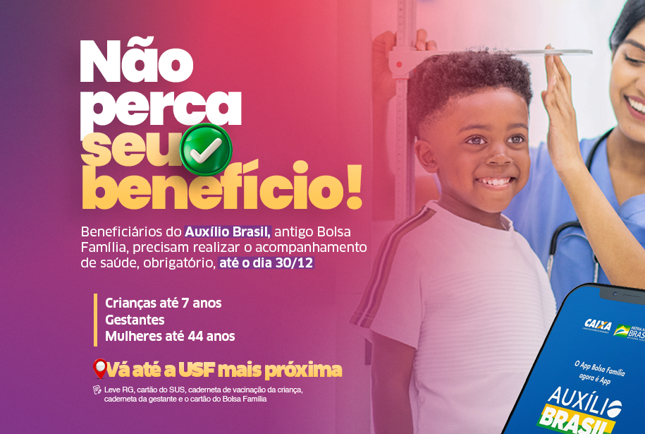 Beneficiários do Auxílio Brasil devem realizar a pesagem obrigatória até 30 de dezembro