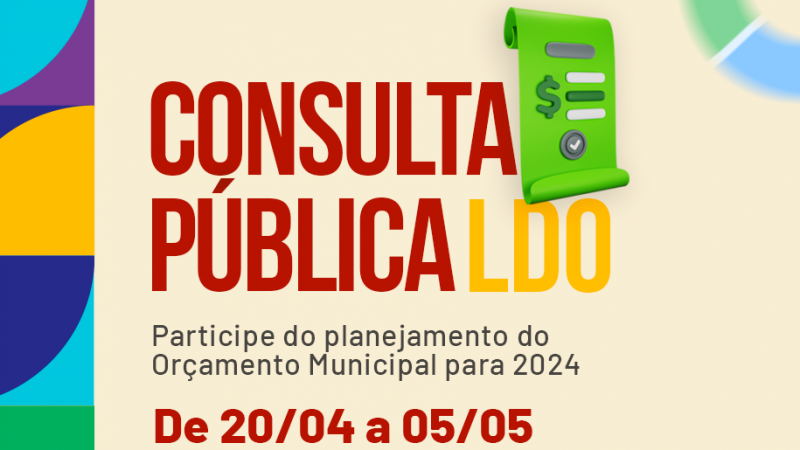 Prefeitura de Lauro de Freitas abre consulta pública online para elaboração da LDO 2024