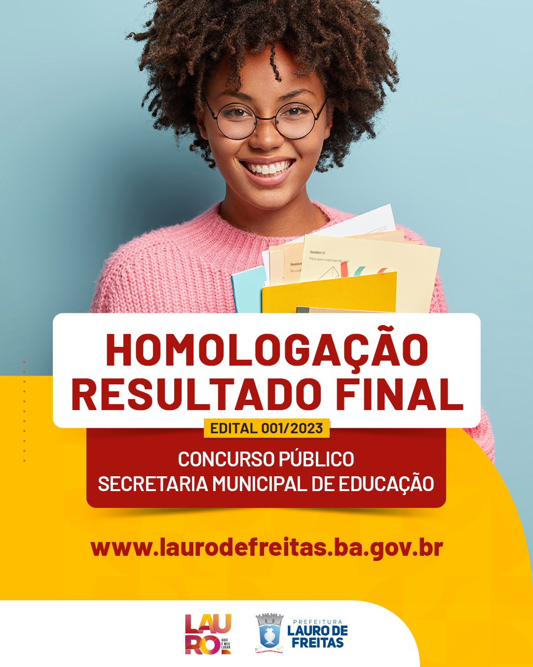 Prefeitura de Lauro de Freitas homologa resultado final do concurso da educação